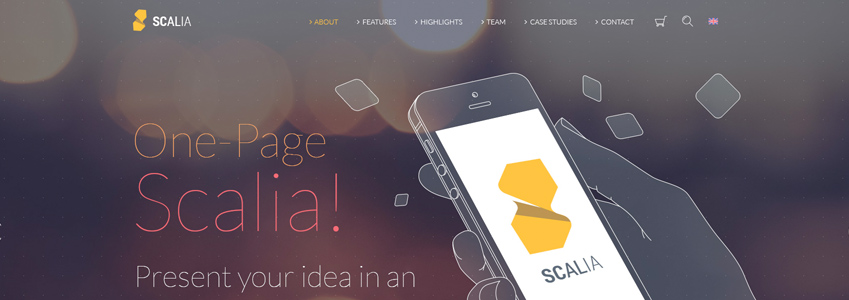 Logo & Menu On Slider